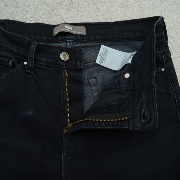 Levi's 512 Jeans Women's Size 10M Dark Blue High-Rise Slimming Skinny 32" inseam - Picture 2 of 16